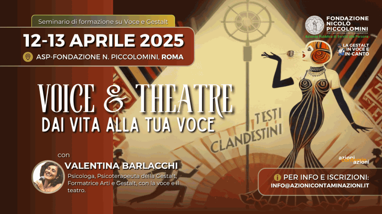 Voice and Theatre. Testi Clandestini- 12-13 aprile-Gestalt e Voce (ROMA)-min